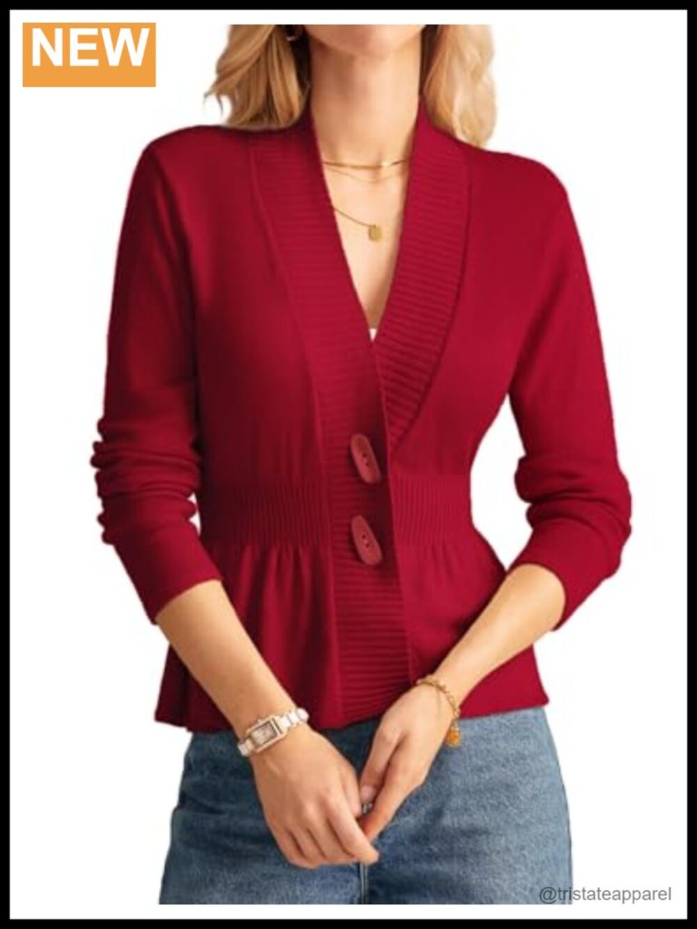 Women Crochet Open Front Cardigan, Lightweight Knit Button Down Sweater, V-Neck